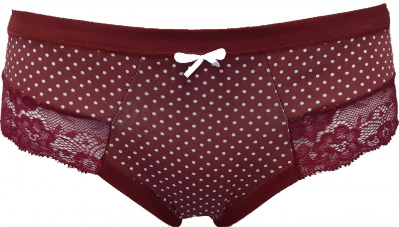 Lovelygirl dámské kalhotky 1592 bordeaux | Vermali.cz